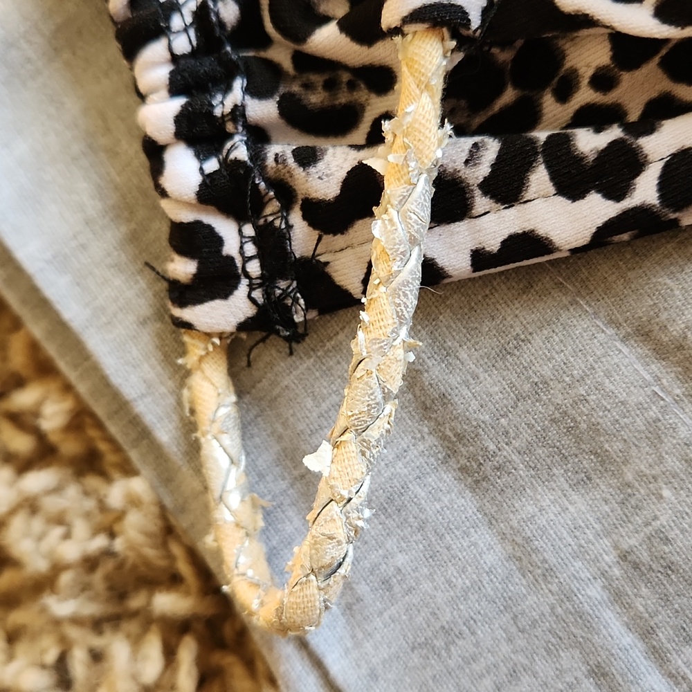 Michael Kors gray and black leopard print tank top womans size large - Picture 11 of 13